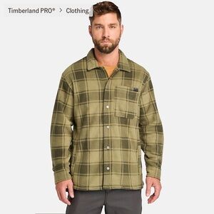 🆕 Timberland PRO® NWT Gritman Check Heavyweight Fleece Shirt Jacket